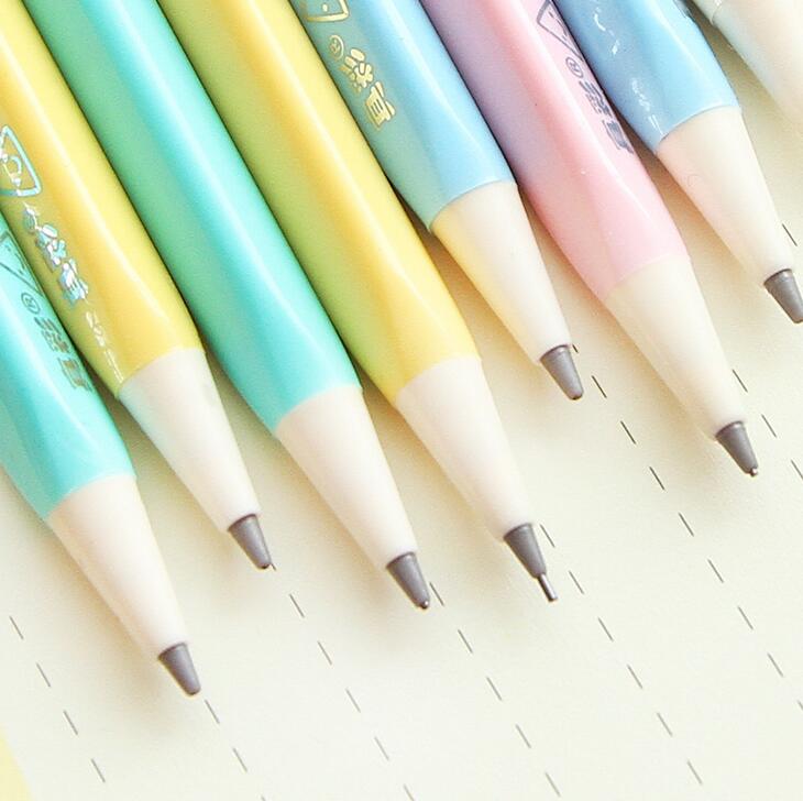 Set de 6 unidades de lápices de 0,5mm para escribir de forma constante, material de papelería coreano, material escolar