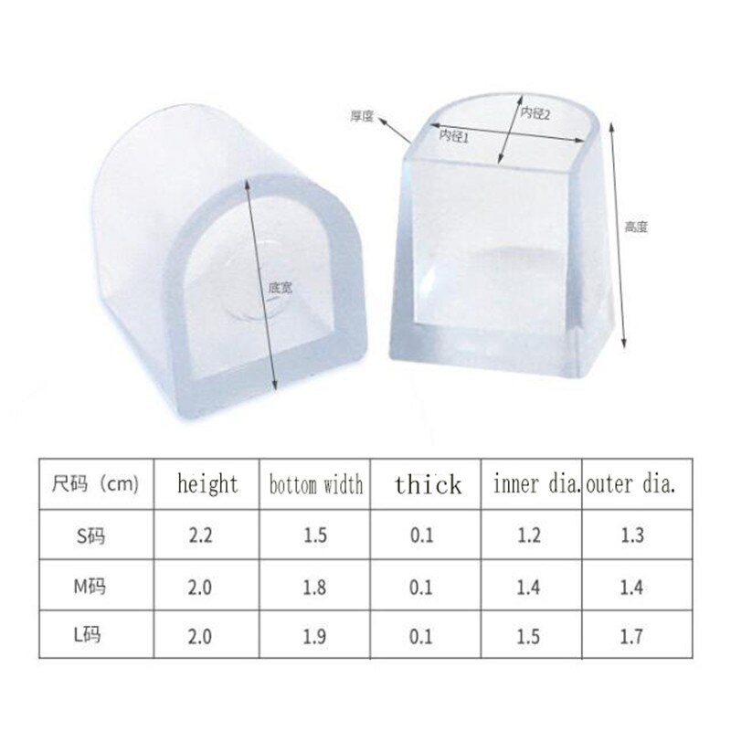 1pary ochraniacze pięt wysoki obcas antypoślizgowa silikonowa wkładka robić buta korek szpilki latynoski taniec pokrywa dla ślub impreza 3 rozmiary