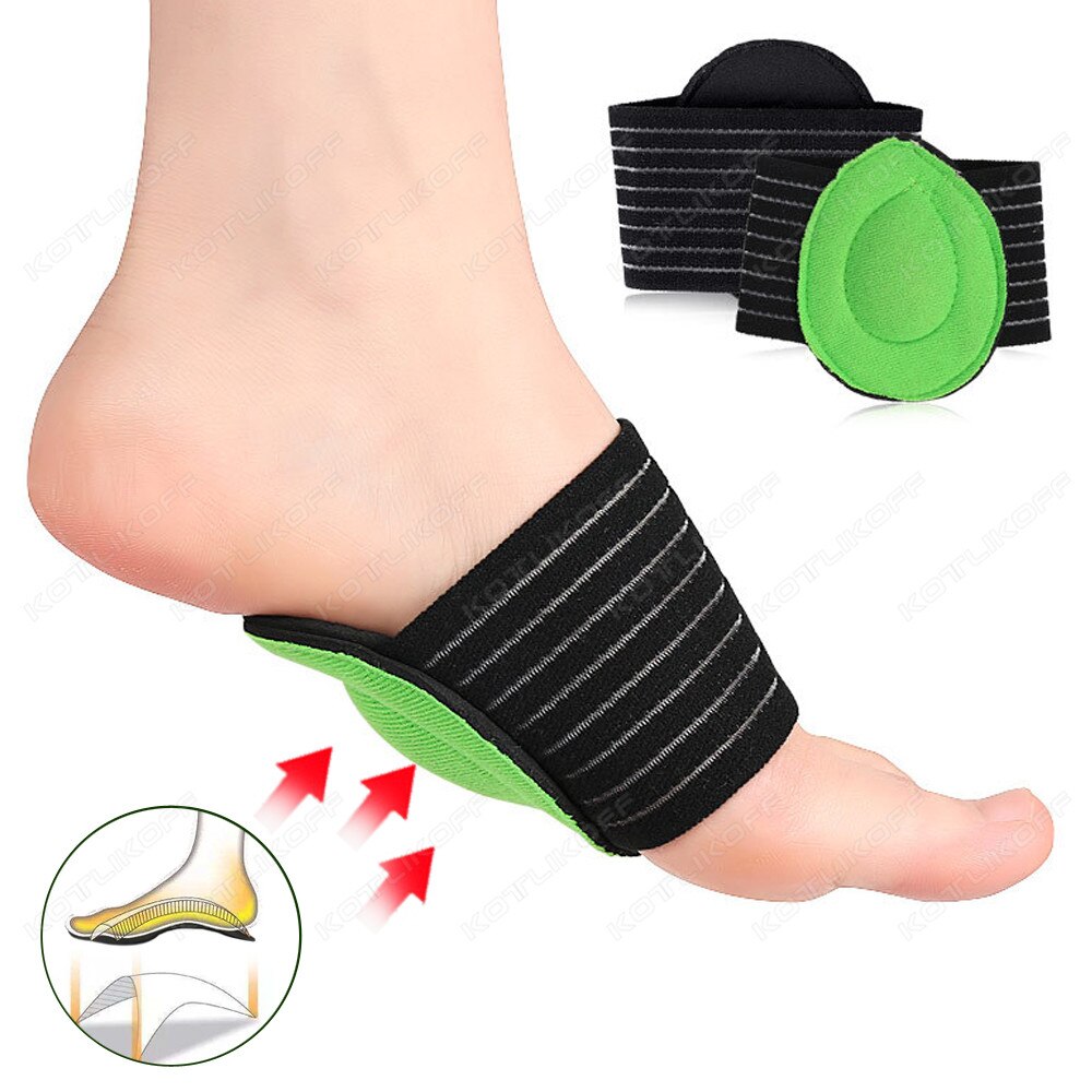 Pain Arch Foot Care Pads For Shoes Shocking Flat Feet Arch Support Plantar Fasciitis Heel Pain Aid Sports Cushioned Accessories