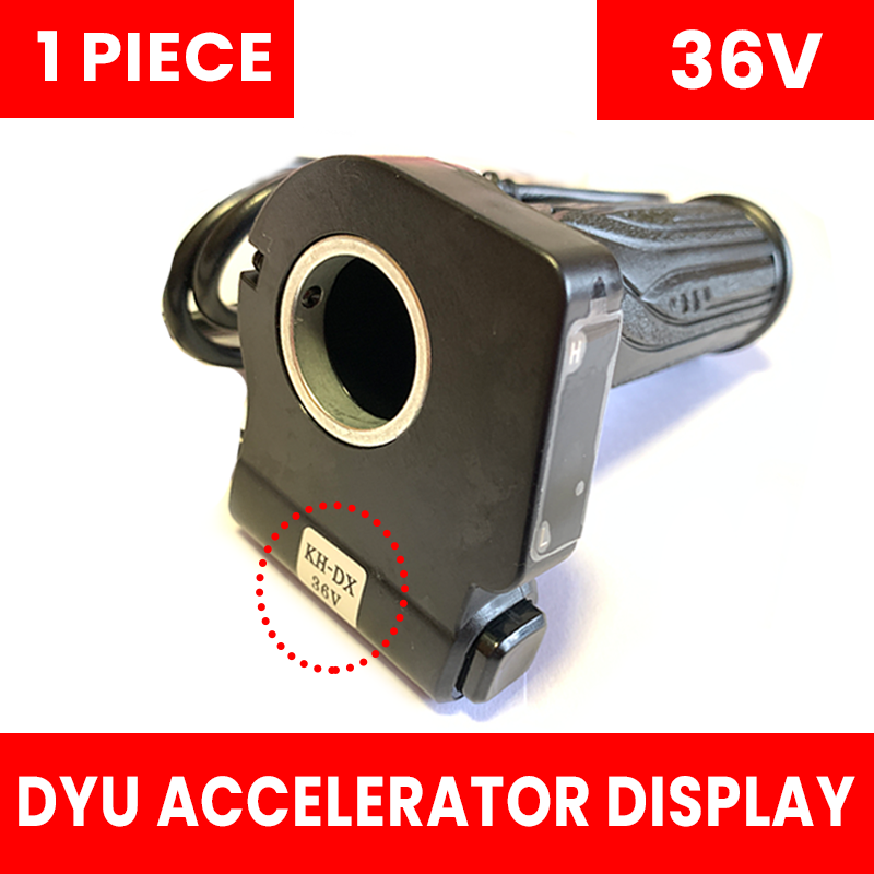 Original DYU D3F Throttle Accelerator Display KH-DX 36V and 48V for DYU Electric Bike and JETSON Bolt Pro Compatible with Atlas: Light Grey