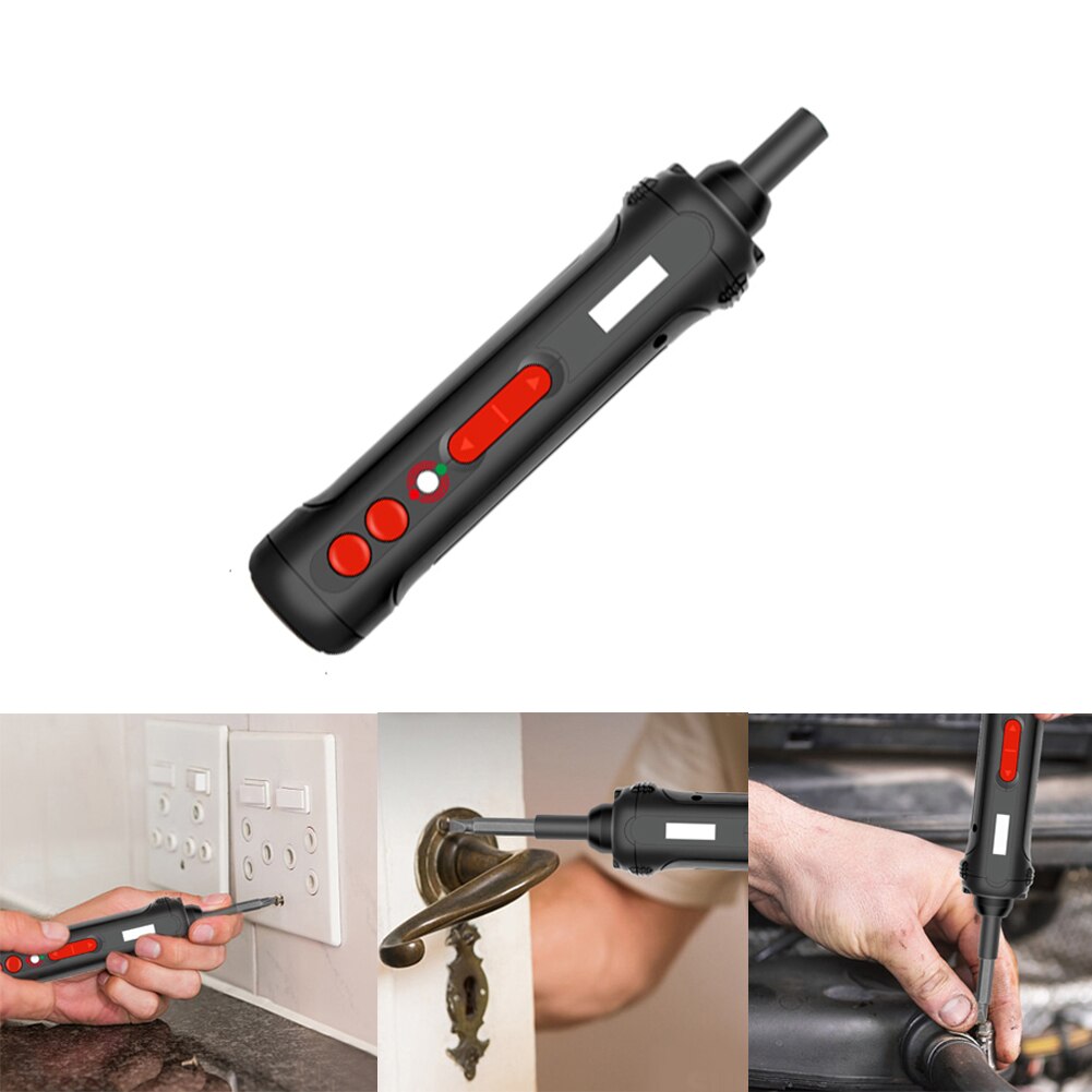 1P Elektrische Schroevendraaier Set Mini Precisie Cordless Power Schroevendraaier Thuis Draagbare Eenvoudig Te Bedienen Schroevendraaier Tool