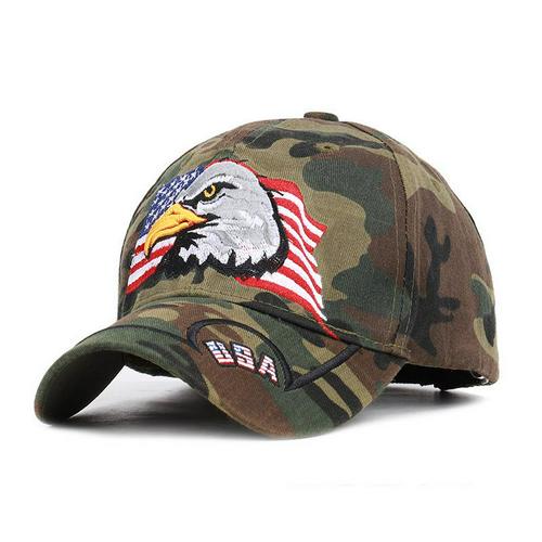 ajustable 1 Uds gorra deportiva para exterior Unisex bandera de EE. UU. Gorra de béisbol patrón de águila Casual sol Golf gorra de camionero perfecto: 9