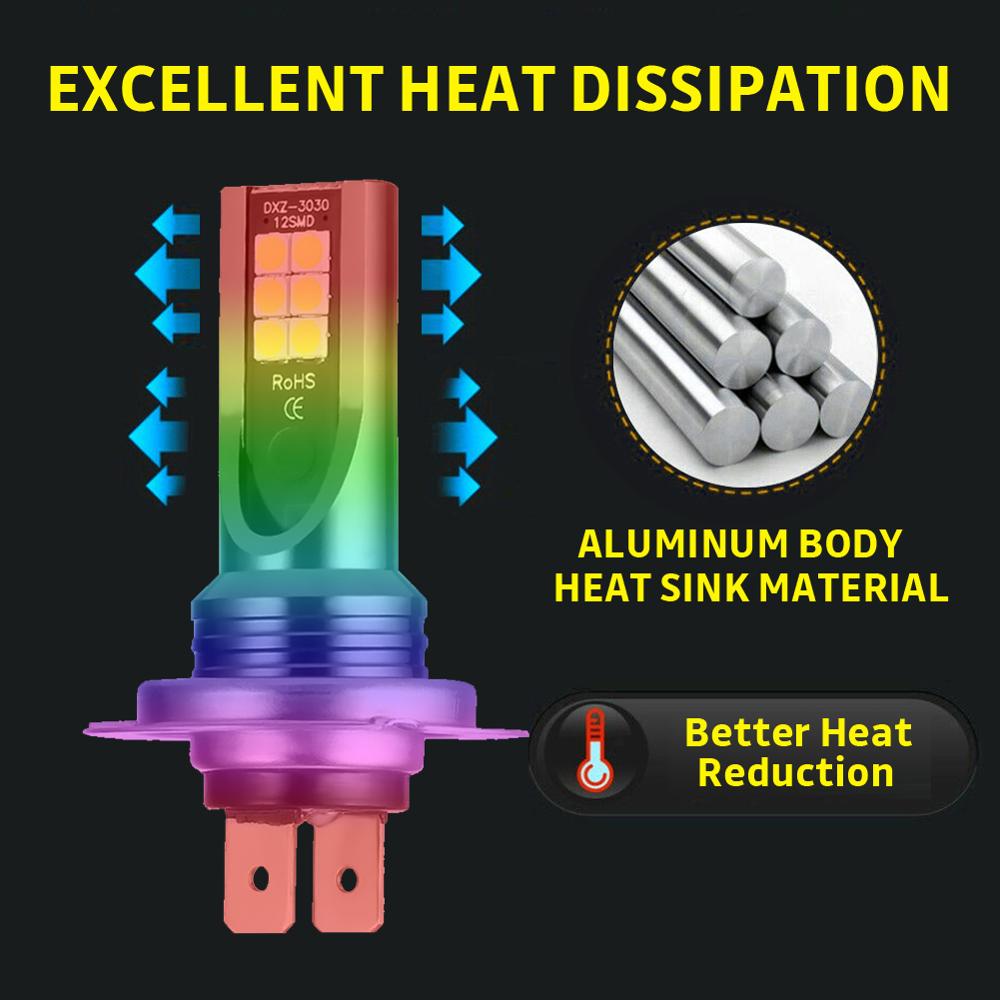 4 stücke H7 Auto COB LED Scheinwerfer Lampen DC12-24V 26000LM 6000K Weiß Auto Hohe Abblendlicht Lampe