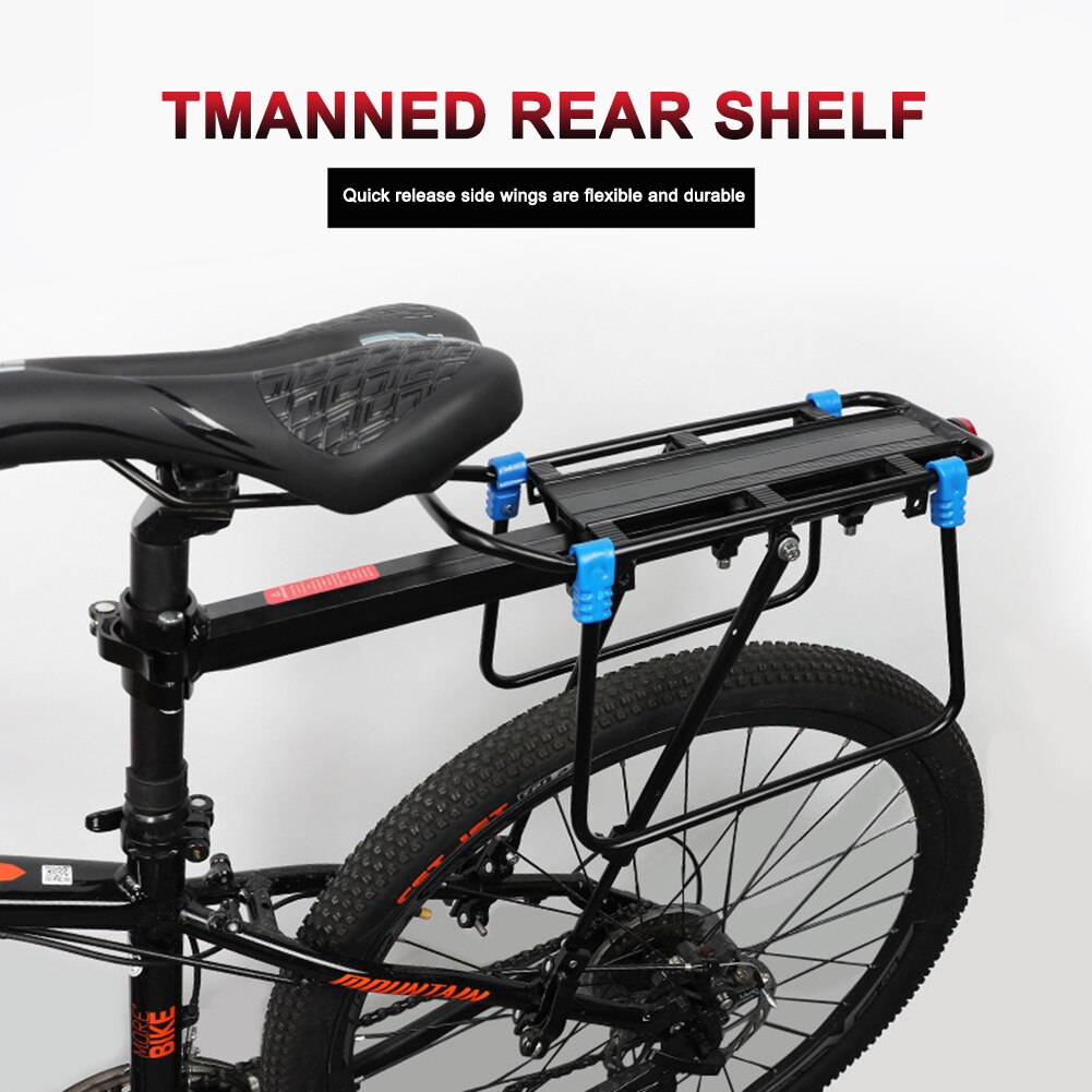 Bike Bicycle Cargo Rack Quick Release Adjustable Bike Rear Rack Mountain Road Bicycle Cargo Luggage Carrier Rack 50-100KG Load