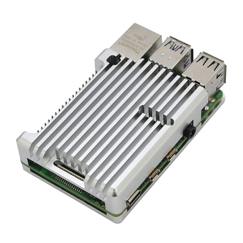 Voor Raspberry Pi 4 Model B Beschermende Armor Aluminium Case/Passieve Koeling Shell Metalen Behuizing Warmteafvoer Voor pi 4