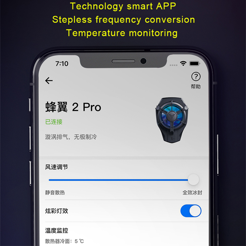 Flydigi wasp wing 2 pro handy-lüfter, kühlvorrichtung, gefrorener rückenclip, halbleiterkühlung, kühlartefakt