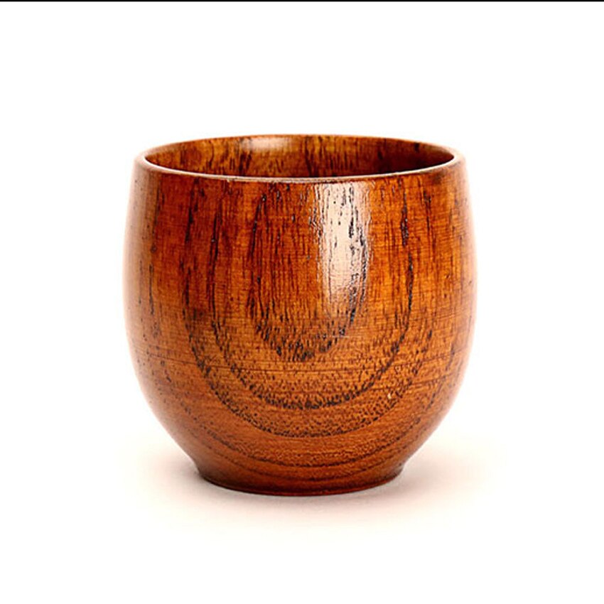 Taza de madera para café, té, cerveza, zumo, leche, agua, taza primitiva hecha a mano, accesorios naturales de cocina, 1 unidad