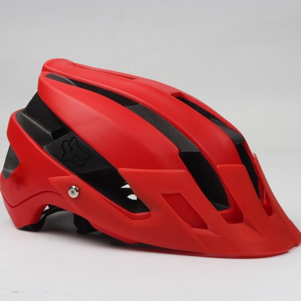 Bicycle Helmet Cycling Helmet Men Women MTB Road Bike Helmet Removable brim helmet casco bicicleta casco ciclismo helmet bike: Rood