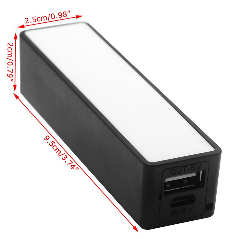 Cargador portátil USB para móvil, caja de batería para 1x18650 DIY, 1 ud.,