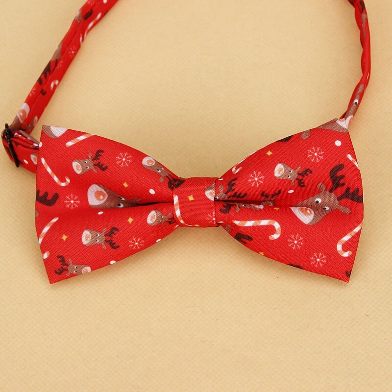 Menn & #39 ;s julesløyfe bomull festival tema slips snøfnugg juletre mønster herre sløyfe julefest for menn