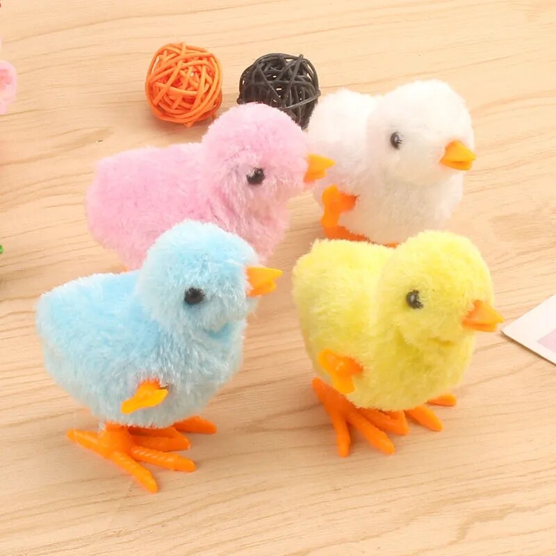 Best Selling Cute Simulation Chicken Jumping And Running Clockwork Toy For Children Boys Girls Like To Wind Up Mini