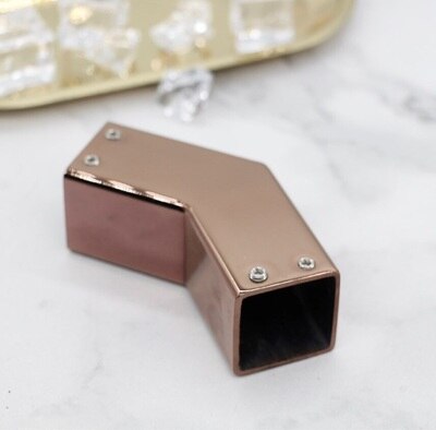 304 Edelstahl Glas Rohr Armaturen Stecker Stange Hängen Ordner Glas Befestigung Schellen Dusche Stange Schlecht Zubehör 25mm: Rose Gold 135Grad