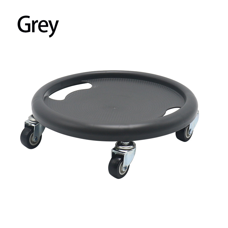 Abdominal Fitness Disc Silent Belly With Four Wheel Abdominal Exercise Gliding Disc PVC Universal Wheel Portable Ab Rollers: GRAY
