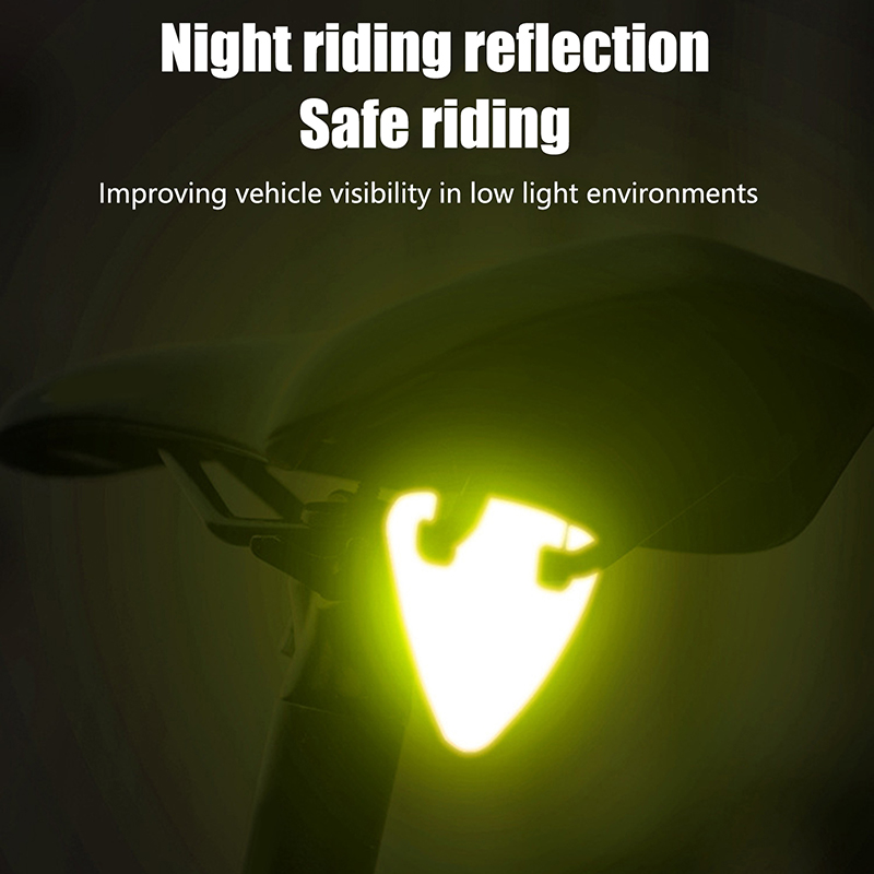 1 STKS Heldere Fietsen Reflector Draagbare Road Fiets Reflector Ultralight MTB TPU Reflecterende Driehoek Fietsaccessoires