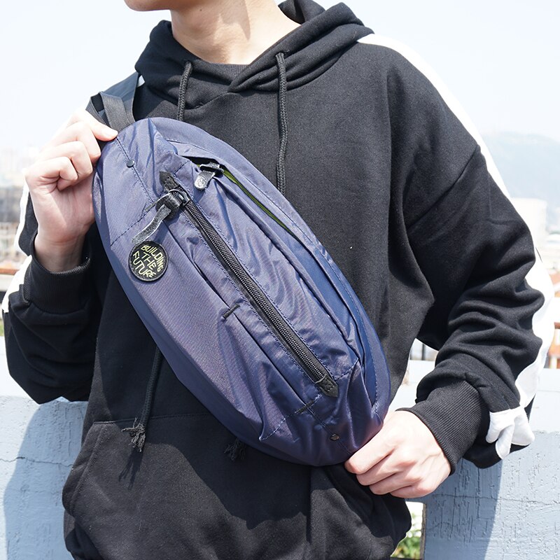 Mens Crossbody Hobos Bag Single Shoulder Strap Pack Unisex Chest Pack Street Trend Large capacity waist bag Travel bag