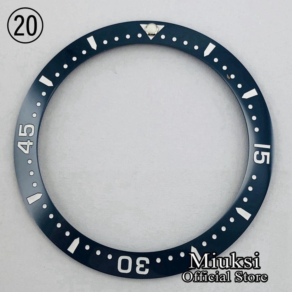 Miuksi ur dele 38mm keramik/titanium bezel indsats passer til 40mm urkasse: 20