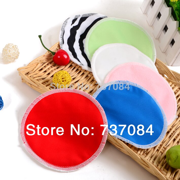 10 stks/partij biologische bamboe waterdicht herbruikbare wasbare verpleging pad borst pad feeding pads, Absorberende soft pads voor mom