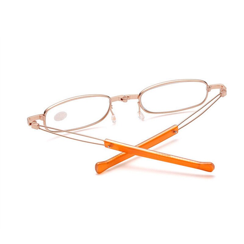 Zilead Mini Leesbril Mannen Vrouwen Vouwen Telescopische Presbyopie Bril Dioptrie + 1.0 + 1.5 + 2.0 + 2.5 + 3.0 + 3.5 + 4 Unisex