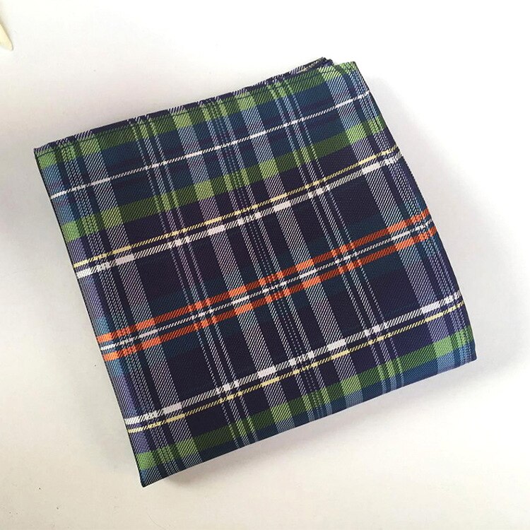 Classy Paisley Plaid Check Mens Silk Handkerchiefs Red Gray Blue Black Yellow Men Wedding Pocket Square: GZ-05