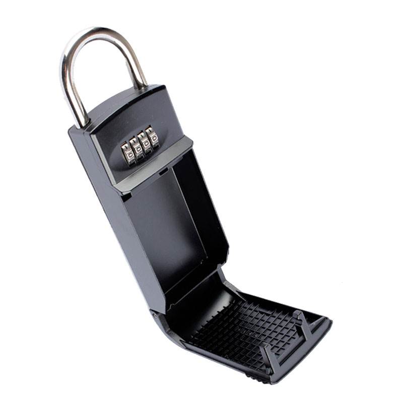 Kontor hemmelige låse hængelås tastet sikkerhed gym gym mekanisk adgangskode dørlås nøgle opbevaringsboks arrangør, stor metal størrelse sort