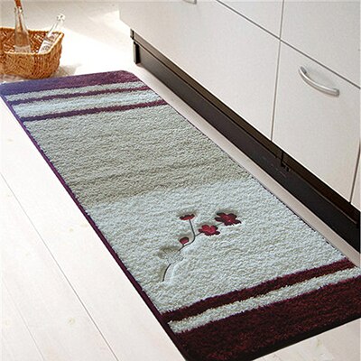 Uspirit pvc mesh koralfleece udendørs måtter badeværelsestæpper vandbad accent tæpper og måtter anti-skrid anti-bakterie tæpper  hh1656: Rødvin / 45 x 120cm