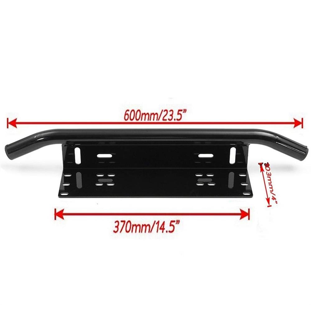 23Inch Auto Voorbumper Nummerplaat Beugel Aluminium Bull Bar Stijl Houder Voor Licht Bar Auto Vrachtwagen Suv universele