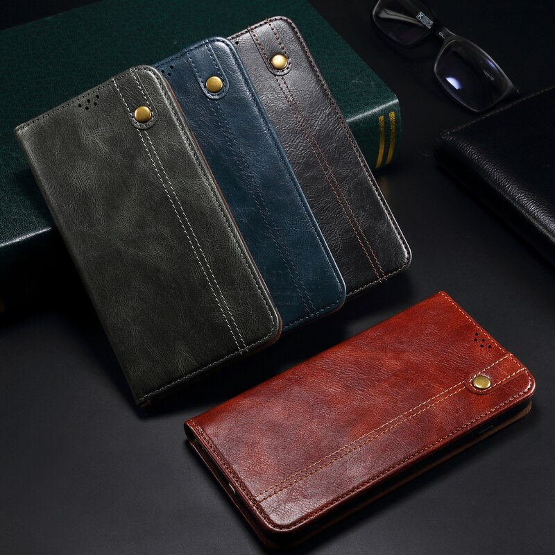 Vintage Leather Flip Cover Voor Huawei Honor 50 50 Pro Wallet Case Card Stand Magneet Boek Cover Luxe Casual Telefoon fundas