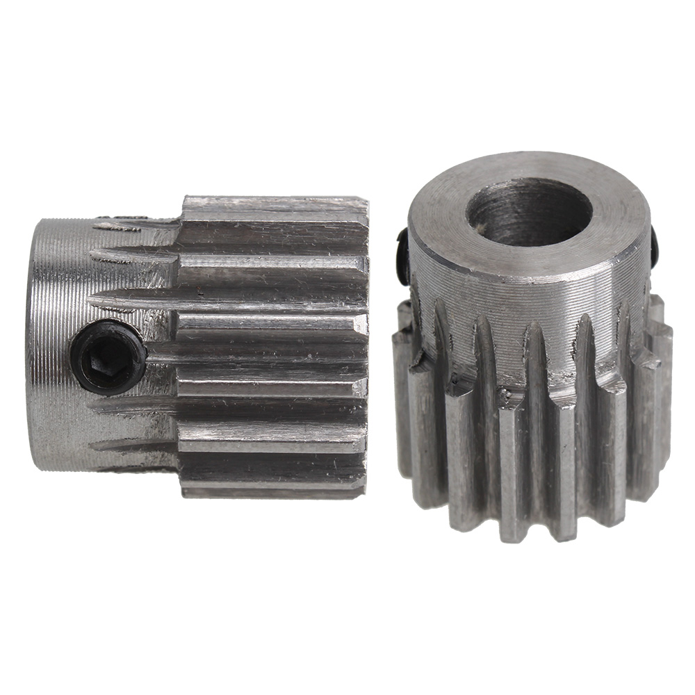 PBLOOT 2 pcs Module 1 15 Tanden 4/5/6/6.35/7/8mm Gat diameter Motor Metalen Stalen Tandwiel