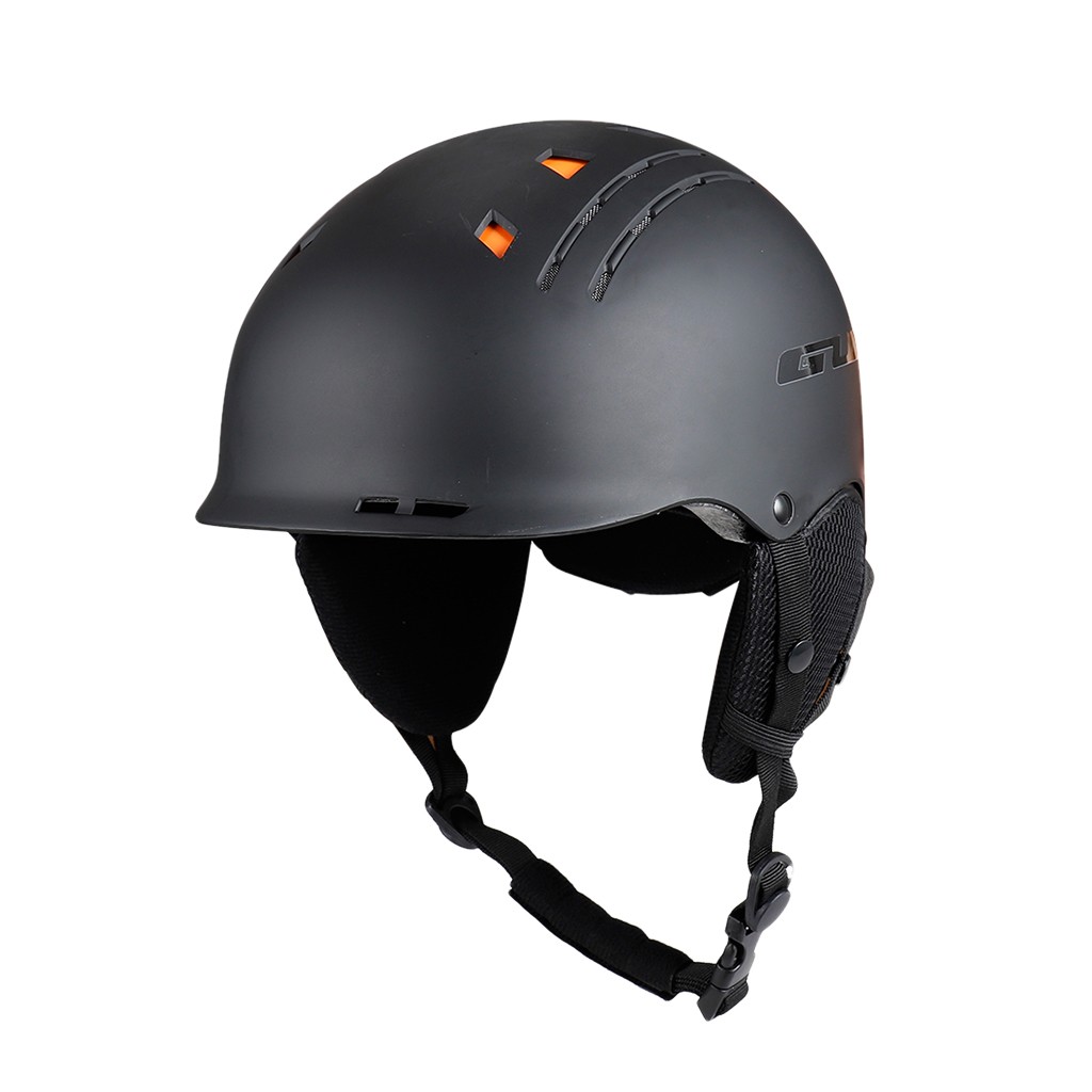 unisex Klassische Ski Helm mit Sicherheit GUB Integral- geformten Schnee Snowboard Helm für Winter Sport Skifahren Männer Frauen: Schwarz