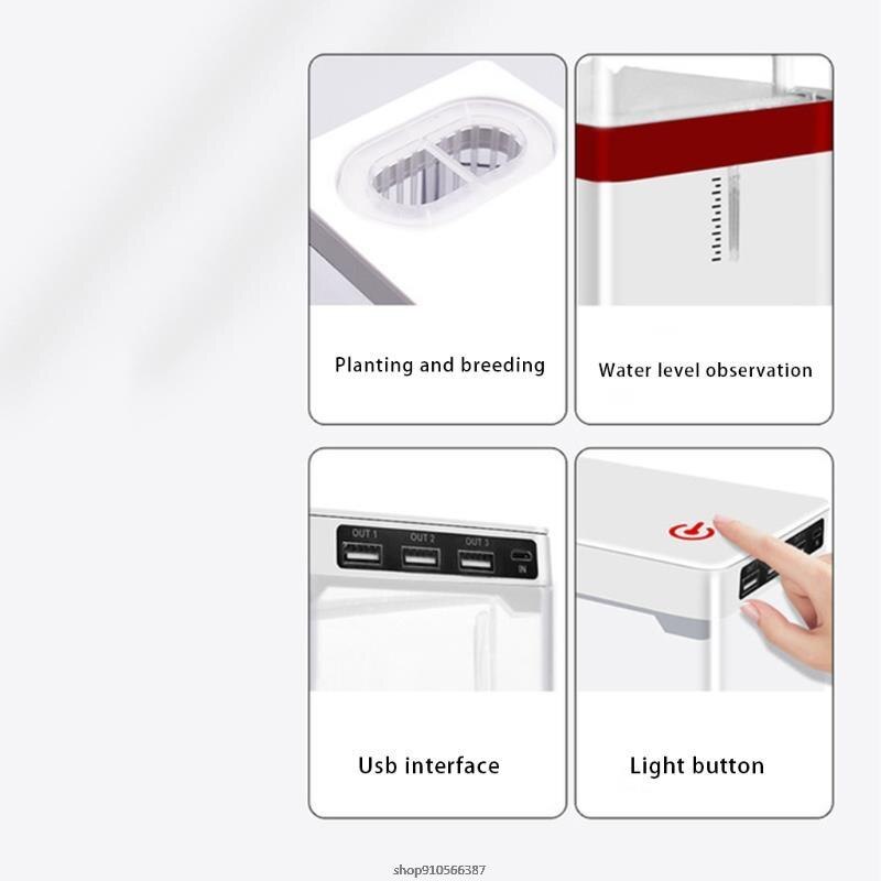 Betta Aquarium Starter Kits with LED Lighting and Filtration Included Mini Acrylic Fish Tank 1.5L Capacity Pet Supplies au24 21