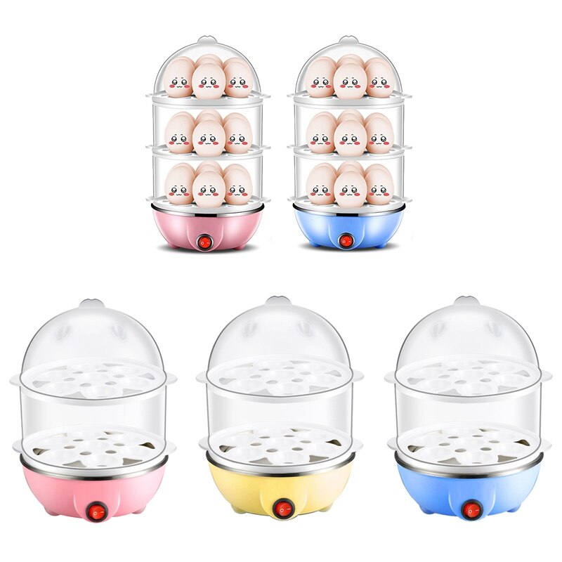 Multifunctional Lazy Double-layer Egg Cooker, Electric Egg Pan, Automatic Shutdown Egg Steamer, Breakfast Machine