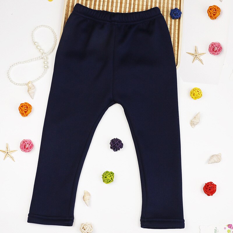 Humor Bear Girls Pants Trousers Children Girls Autumn And Winter Sweet Love Big Pants Casual Pants Plus Velvet Leggings