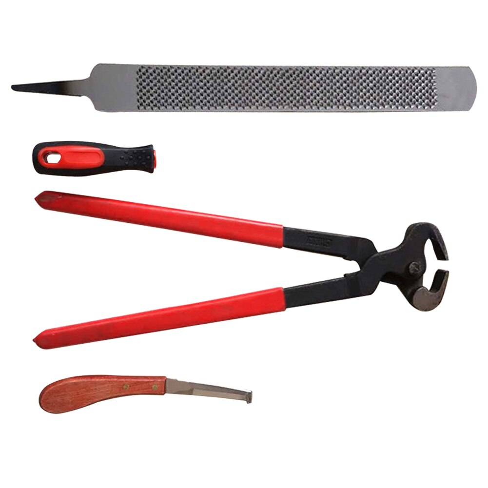 Hoof Cutter Set Horses Trimmers Pliers Tool Horses Rasp Horseshoe Cutting Pliers Horseshoe File Hoof Trimmer Equine Tools