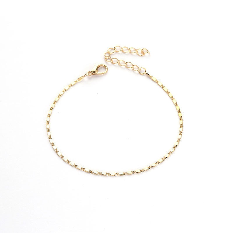 Ornament Street Style Eenvoudige Dunne Chain Enkelband