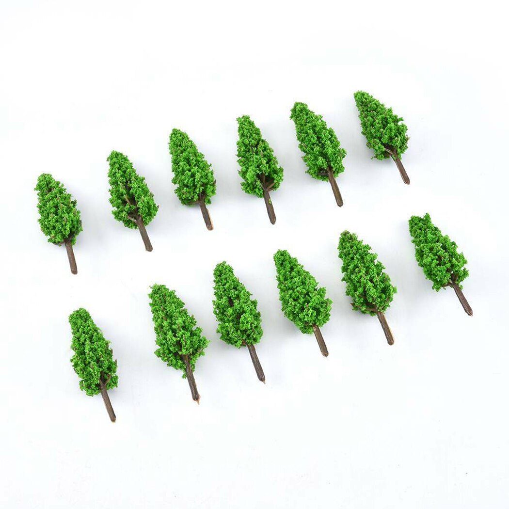 50X Model Trees Trees Model Train Railroad -Wargame Diorama Scenery HO -OO Scale