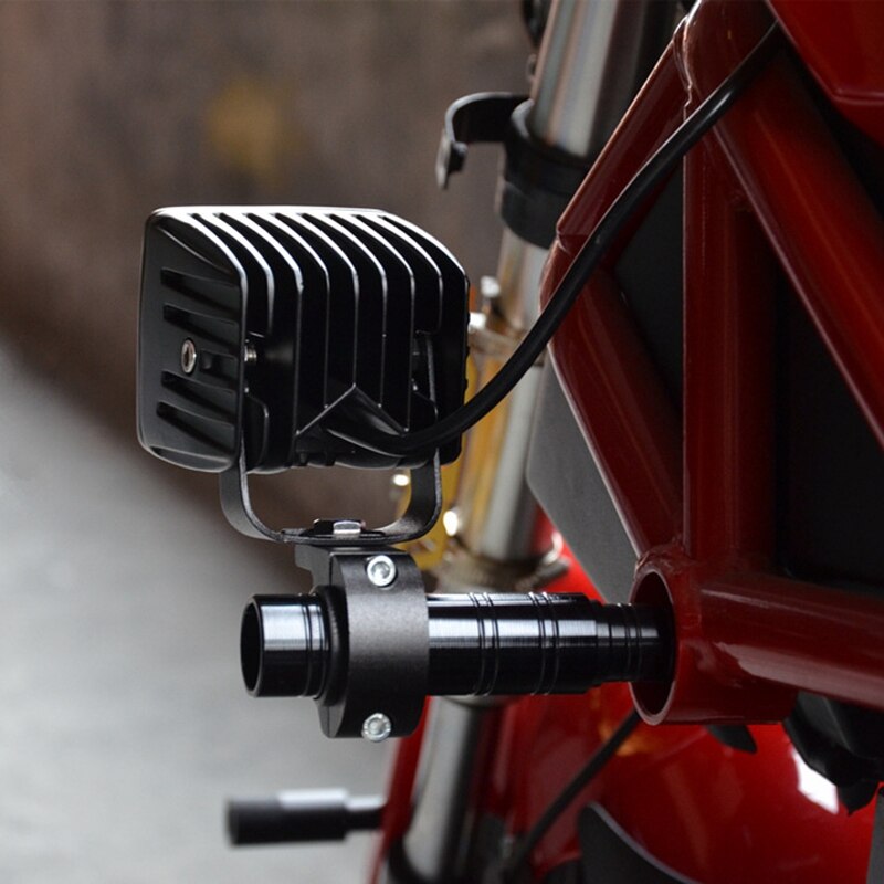 Motorcycle Mount Bike Tail Light Spotlight Bracket LED Headlight Fog Light Mounting Bracket Post Support Base
