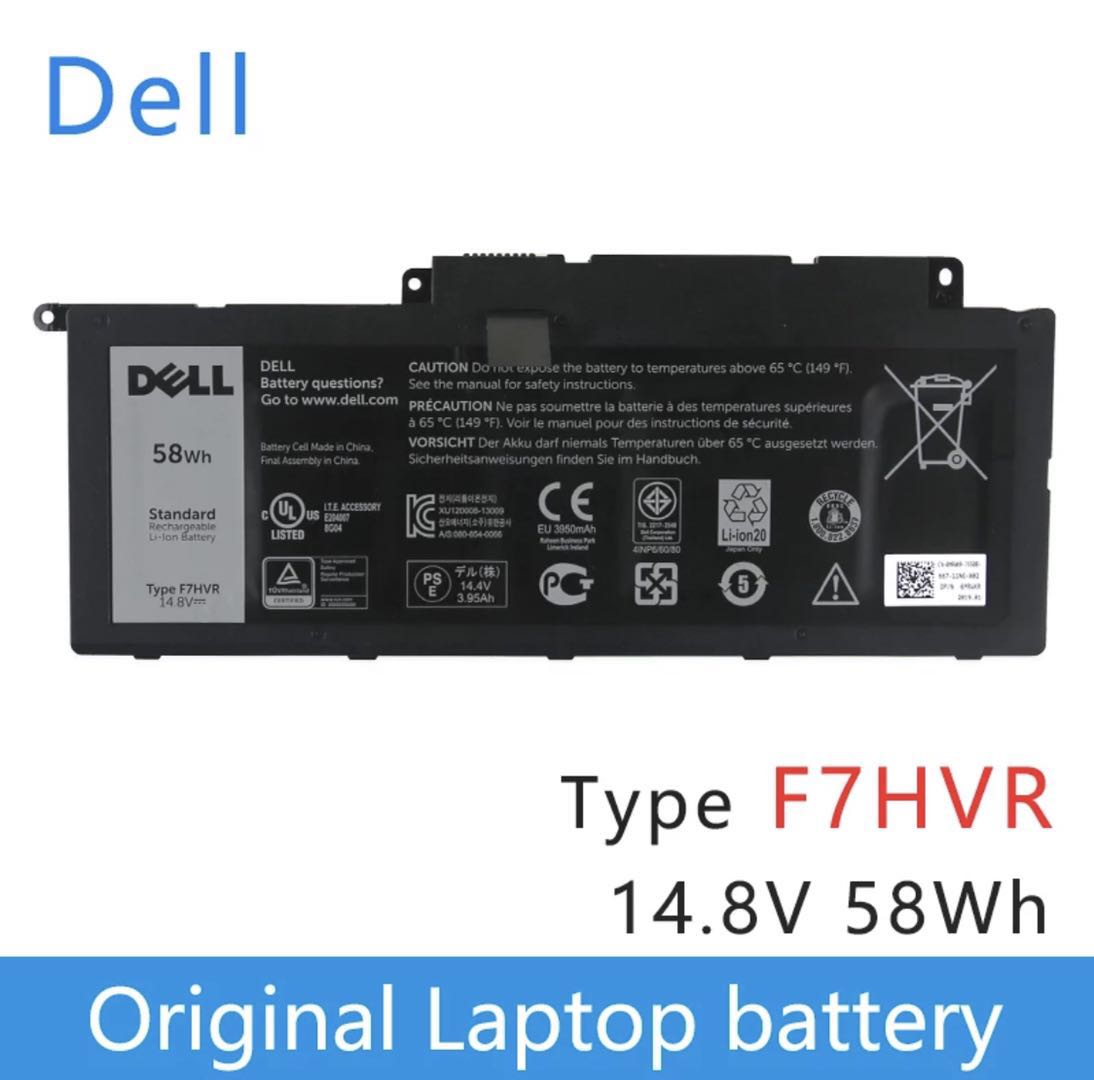 Original Laptop akku Für Dell Inspiron 17 7000 7737 7746 14 15 15r 5545 7537 14-7437 F7HVR G4YJM 062VNH T2T3J 14,8 V 58Wh