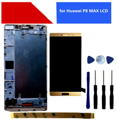 6,8 "para Huawei P8 Max pantalla LCD de pantalla táctil digitalizador Asamblea DAV-703L DAV-713L DAV-701L repuesto para Huawei P8MAX LCD
