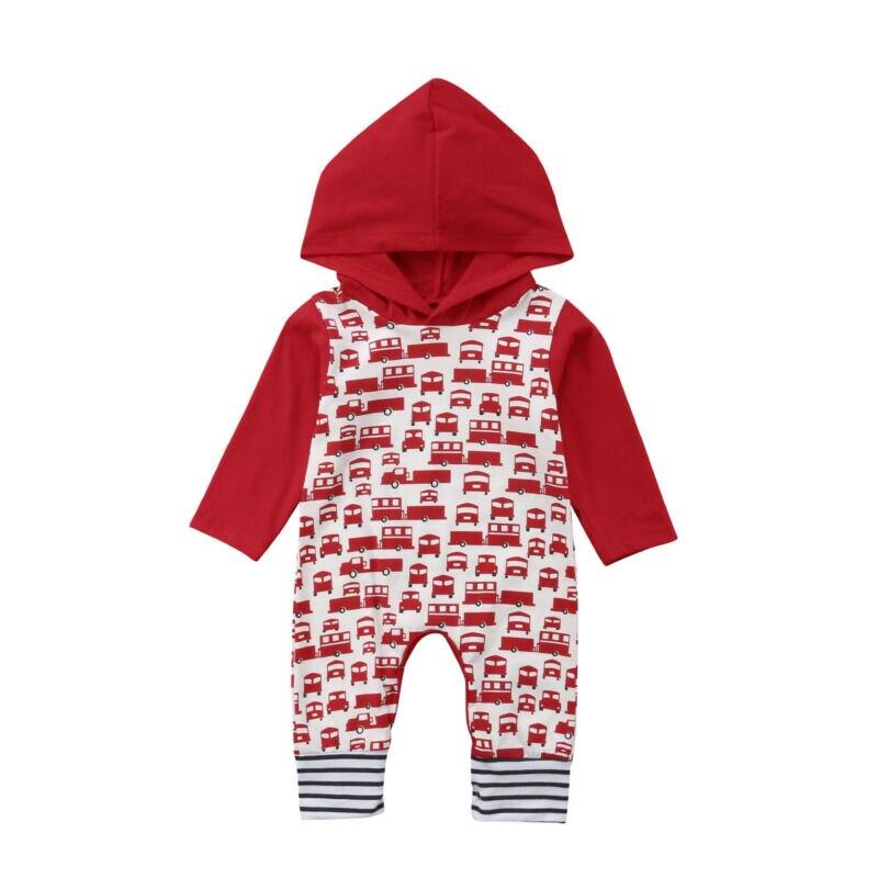 Neugeborenen-babykleidung für jungen und mädchen: kapuzen-Gesamt, langärmelig, gestreift, Patchwork-strampler, spielanzug