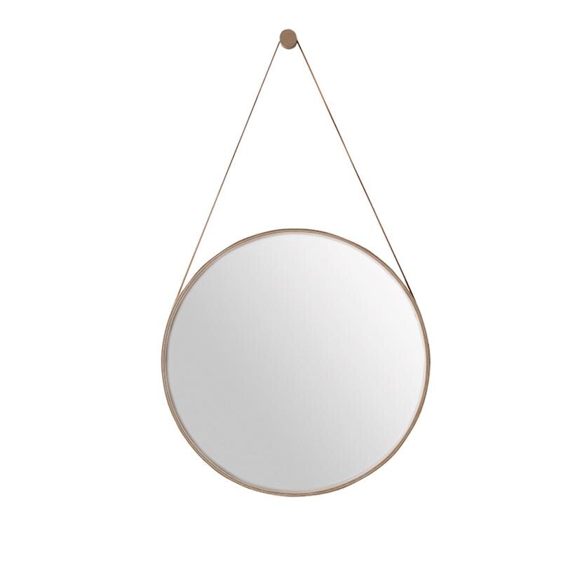 Round Hanging Mirror Round Make Up Mirror Bathroom Wall Hangings With Hanging Strap Girl Mirror Bathroom Bedroom Cruise