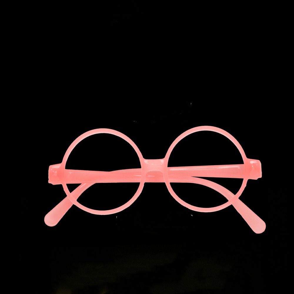 Świecące w ciemności okulary imprezowe, migoczące, świecące okulary, dekoracje na Halloween, okulary fluorescencyjne.: FIOLETOWY