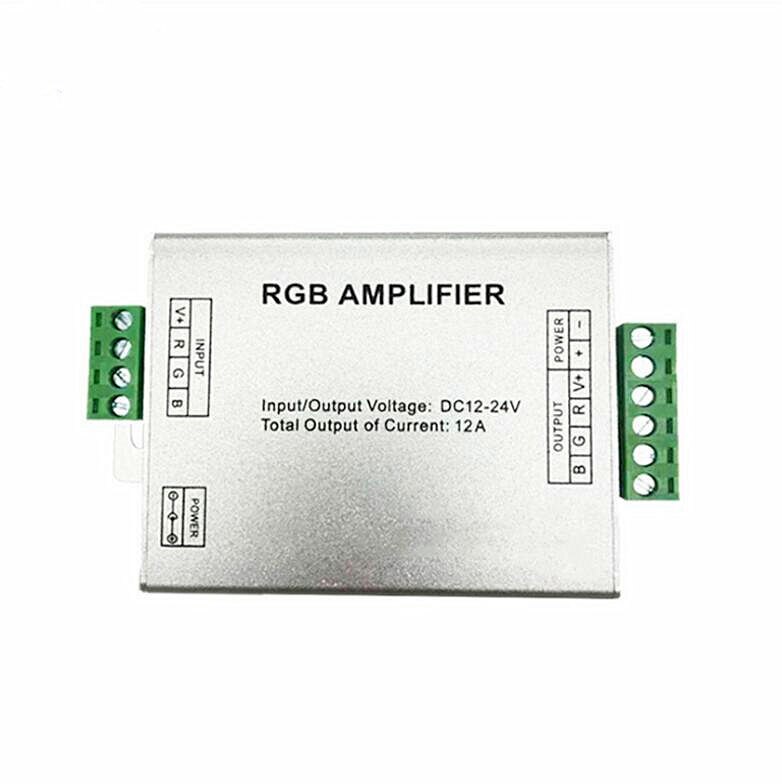 12A RGB Light Aluminum Amplifier Accepted PWM LED Lighting Suitable LED Strip Many Lines Application