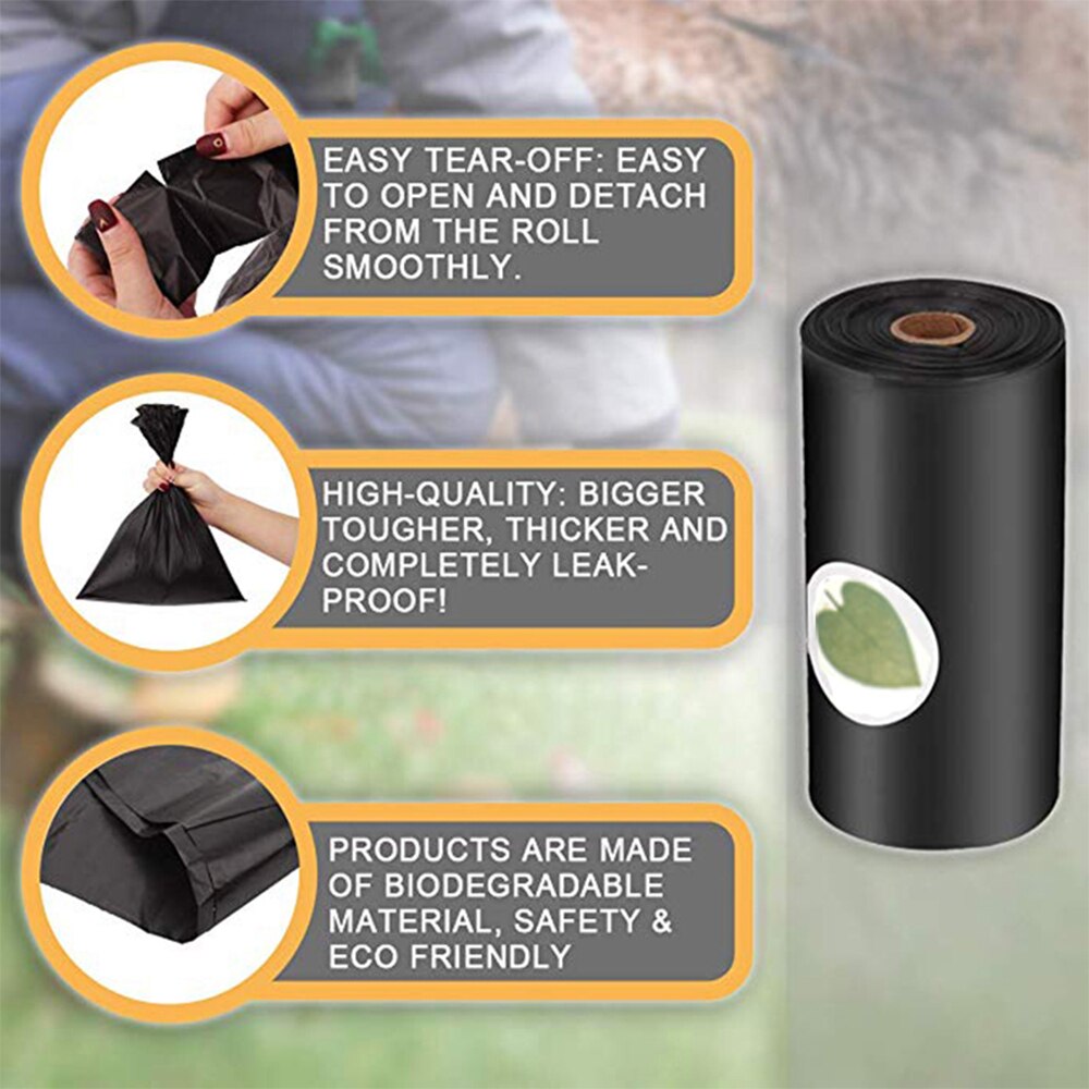 Biologisch Afbreekbare Hondenpoepzakjes - Eco-Vriendelijke Afvalzakjes met Dispenser - Outdoor Drager voor Hond Uitlaatservice