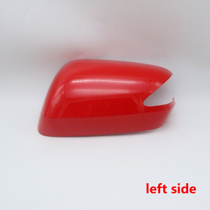 For Honda Fit Jazz Car Door Rearview Mirror Cover Side Mirror Housing with Mirror Light Version: red left side