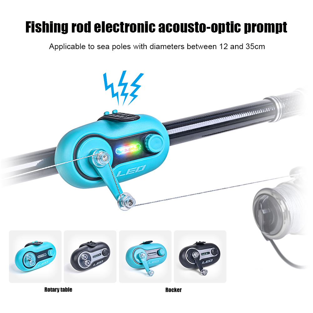 Karpervissen Alarm Indicato Bite Bait Elektronische Zoemer Alarm Zee Hengel Geluid Licht Alarmen Indicator Sirene Pole Tip Clip Bell Tool