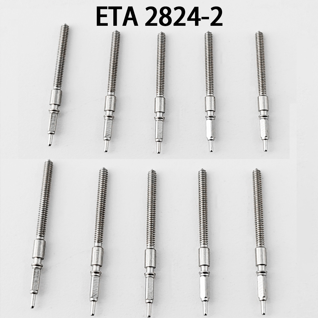 ETA 2836-2 2824-2 tige de remontage de montre en métal, Kit de mouvement de couronne en acier de remplacement, tige adaptée au mouvement 2836-2 2834-2 2824-2 2846: Marron