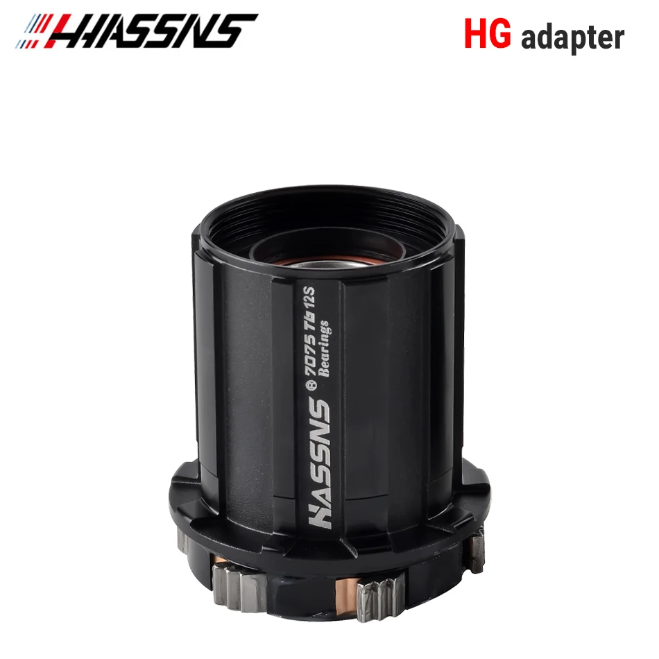 HASSNS PRO7 Mtb Cube XD MS Micro Spline Adapter Freehub QR/THRU Cap 8/9/10/11/12 Speed Bushing: WHITE