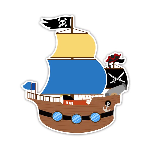 Piratskib invitation pirat fest invitationer kort pirat fødselsdag fest forsyninger børn begivenhed fødselsdag invitationer: Blank