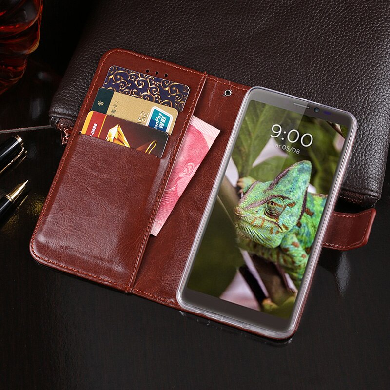 For BQ Mobile BQ-5518G Jeans book wallet leather case shockproof magnetic flip cover on BQ-5518G Jeans 360 housing