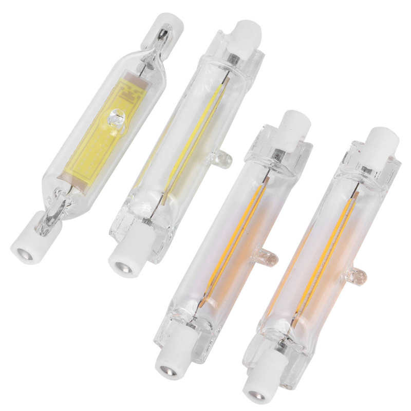 Lampadina pannocchia 2pz R7S 5W 78mm evidenzia la lampadina 230V R7S della sorgente luminosa di inondazione a doppia estremità